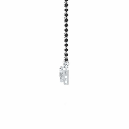 Sakhi Sajja Silver Mangalsutra - White Gold - Image 4
