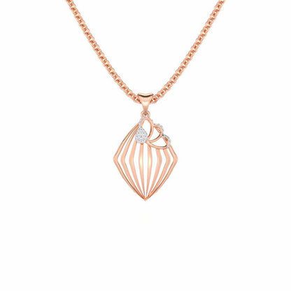 Samiksha Silver Pendant - Rose Gold - Image 1