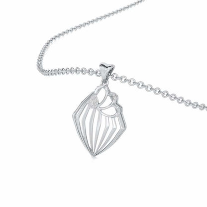 Samiksha Silver Pendant - White Gold - Image 2