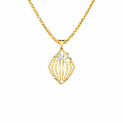 Samiksha Silver Pendant - Yellow Gold - Image 1