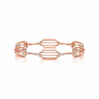 Samparna Silver Bangles - Rose Gold - Image 5