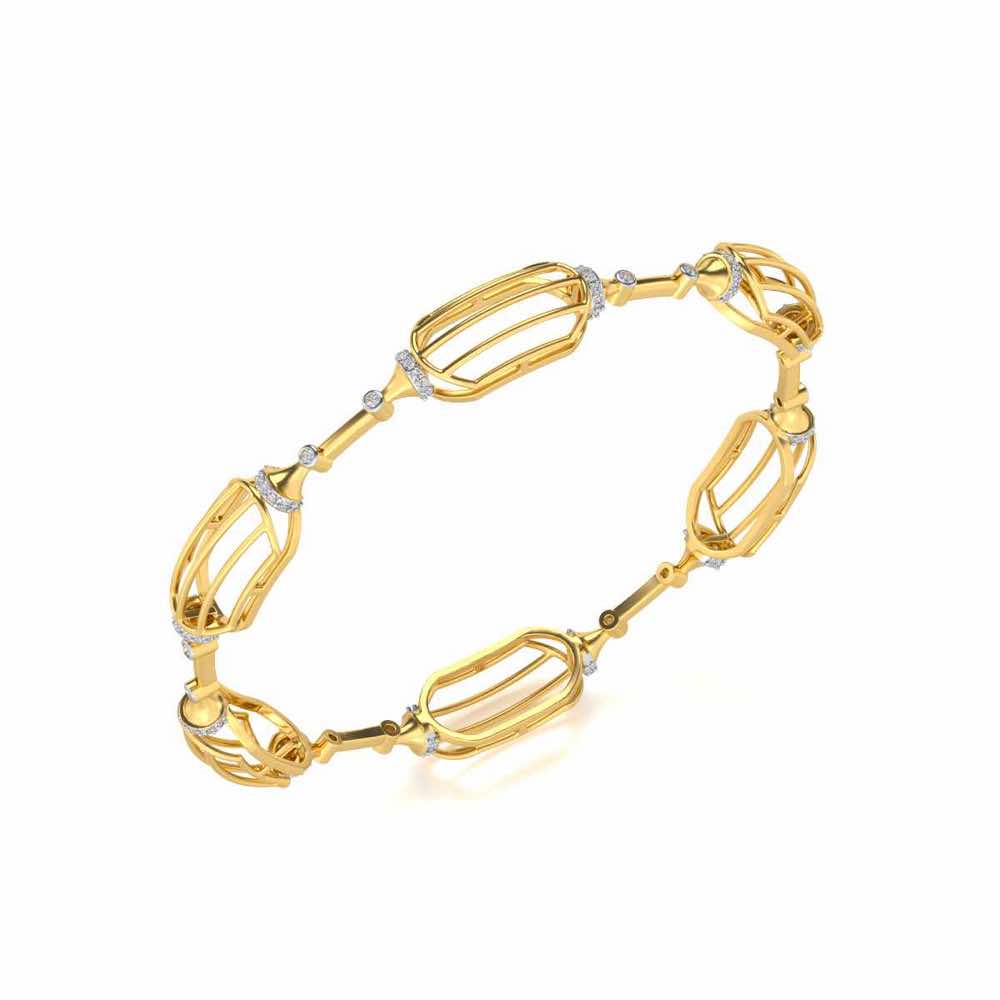 Samparna Silver Bangles