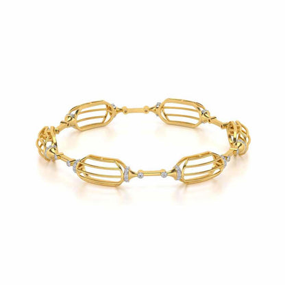 Samparna Silver Bangles - Yellow Gold - Image 2
