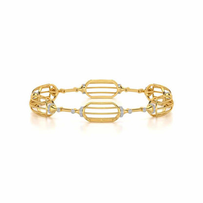 Samparna Silver Bangles - Yellow Gold - Image 5