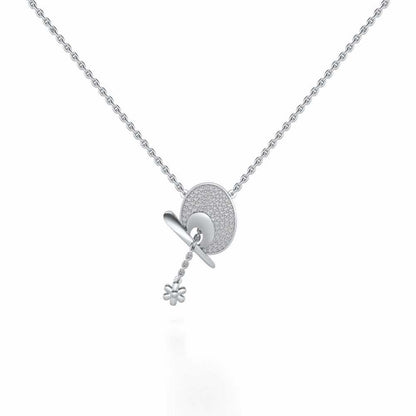 Samson Silver Pendant - White Gold - Image 2