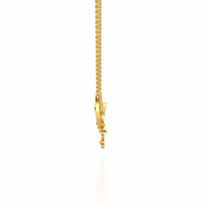 Samson Silver Pendant - Yellow Gold - Image 3