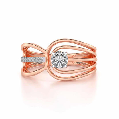 Sanchita Solitaire Ring - Rose Gold - Image 4