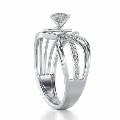 Sanchita Solitaire Ring - White Gold - Image 3