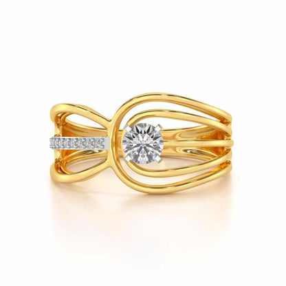 Sanchita Solitaire Ring - Yellow Gold - Image 4
