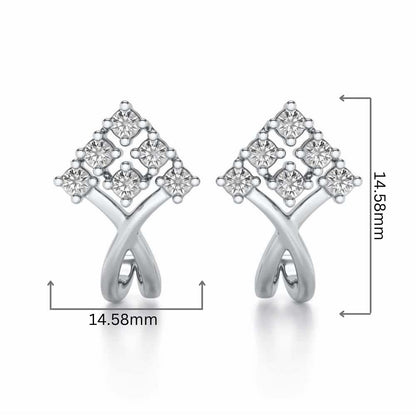Sapling Silver Bali Earrings - White Gold - Image 2