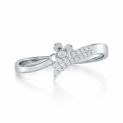 Sapphire Sensation Silver Ring - White Gold - Image 4