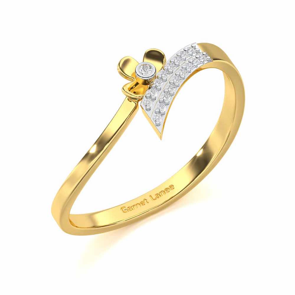 Sapphire Sensation Silver Ring - Yellow Gold - Image 1