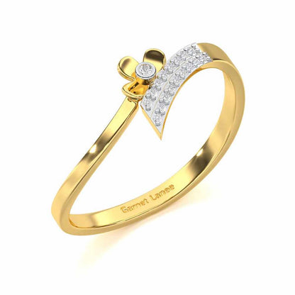 Sapphire Sensation Silver Ring - Yellow Gold - Image 1