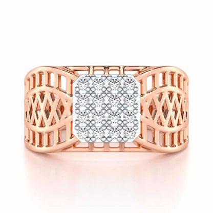 Sarankar Silver Ring For Men - Rose Gold - Image 4