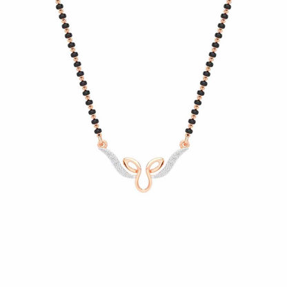 Saubhagya Ratna Silver Mangalsutra - Rose Gold - Image 1