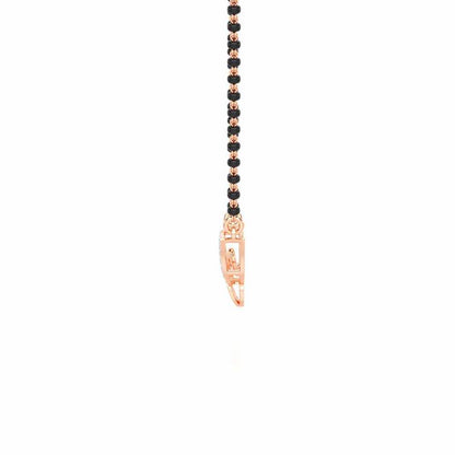 Saubhagya Ratna Silver Mangalsutra - Rose Gold - Image 4