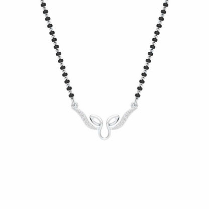 Saubhagya Ratna Silver Mangalsutra - White Gold - Image 1