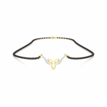 Saubhagya Ratna Silver Mangalsutra - Yellow Gold - Image 3