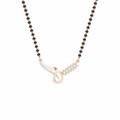 Saubhagya Shringar Silver Mangalsutra - Rose Gold - Image 1
