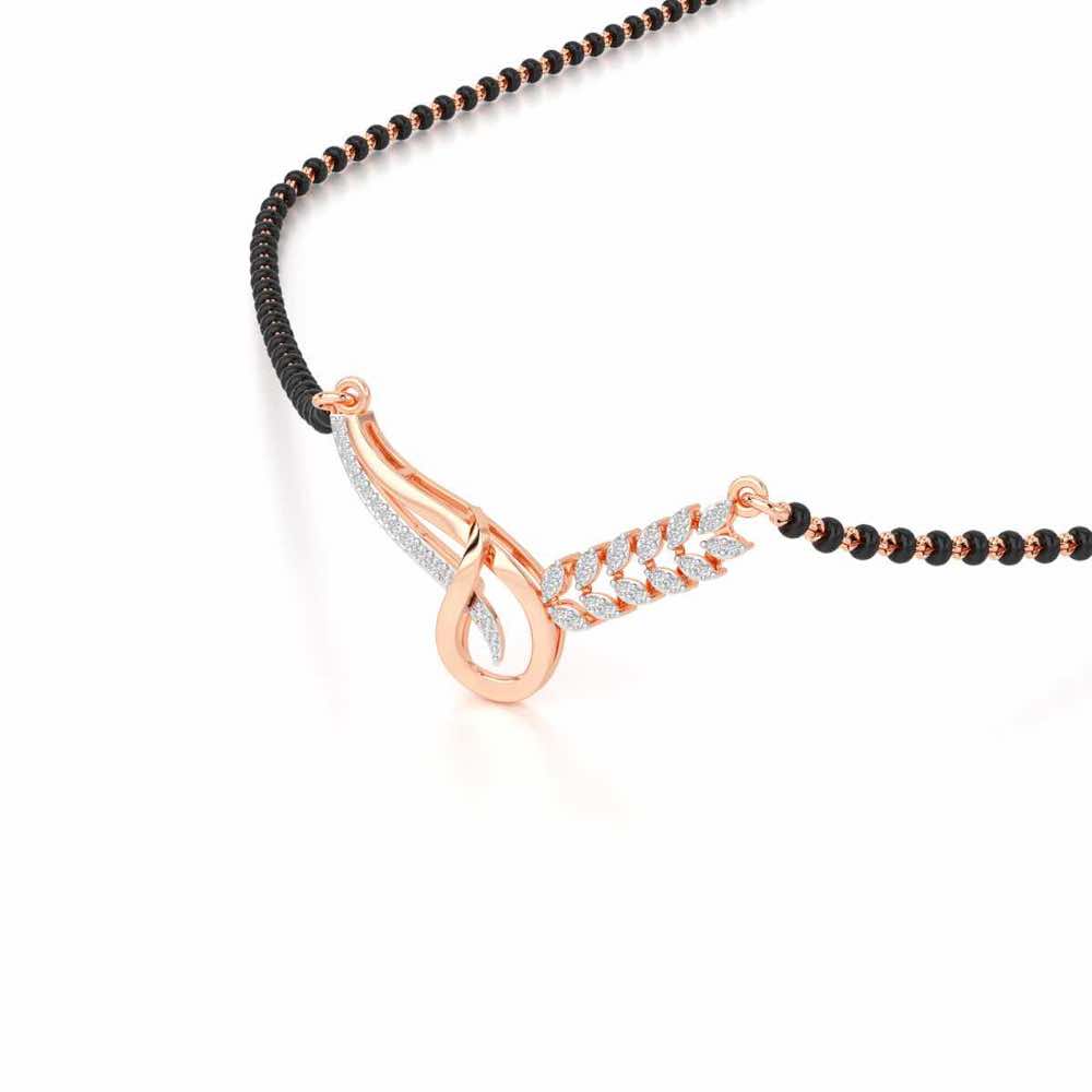 Saubhagya Shringar Silver Mangalsutra - Rose Gold - Image 2