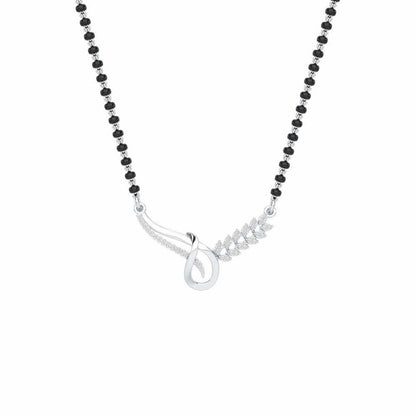 Saubhagya Shringar Silver Mangalsutra - White Gold - Image 1