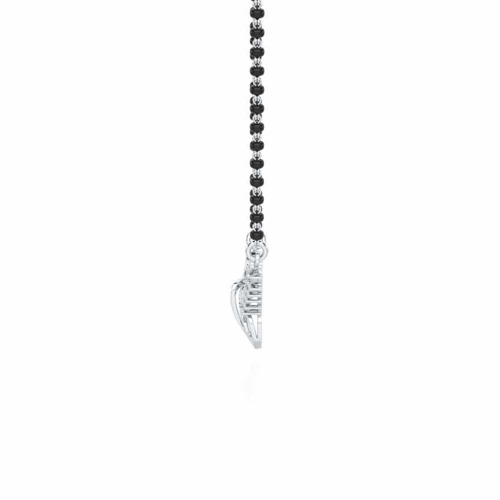 Saubhagya Shringar Silver Mangalsutra - White Gold - Image 4