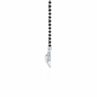 Saubhagya Shringar Silver Mangalsutra - White Gold - Image 4