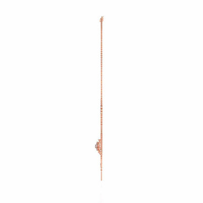 Scarlet Lotus Silver Necklace - Rose Gold - Image 4