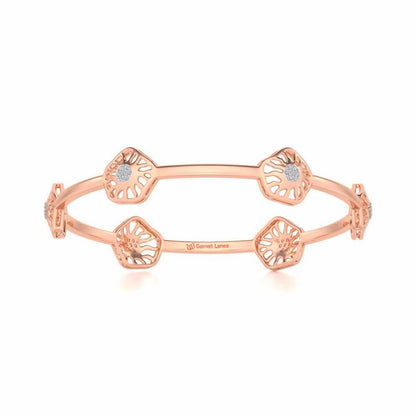Scintillate Silver Bangles - Rose Gold - Image 4