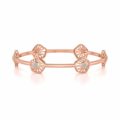 Scintillate Silver Bangles - Rose Gold - Image 5