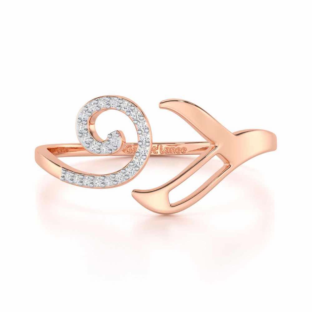 Scintillating Symphony Silver Ring - Rose Gold - Image 4