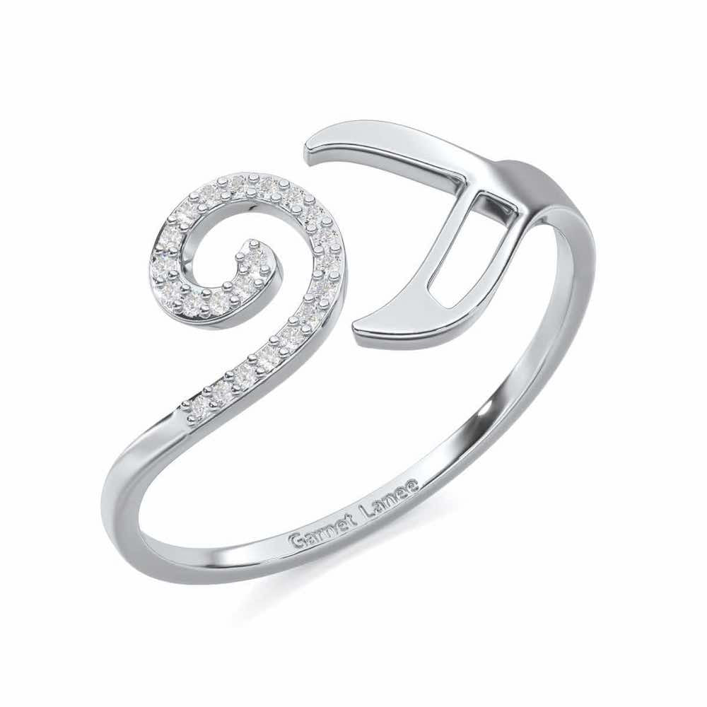 Scintillating Symphony Silver Ring - White Gold - Image 1