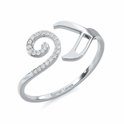 Scintillating Symphony Silver Ring - White Gold - Image 1