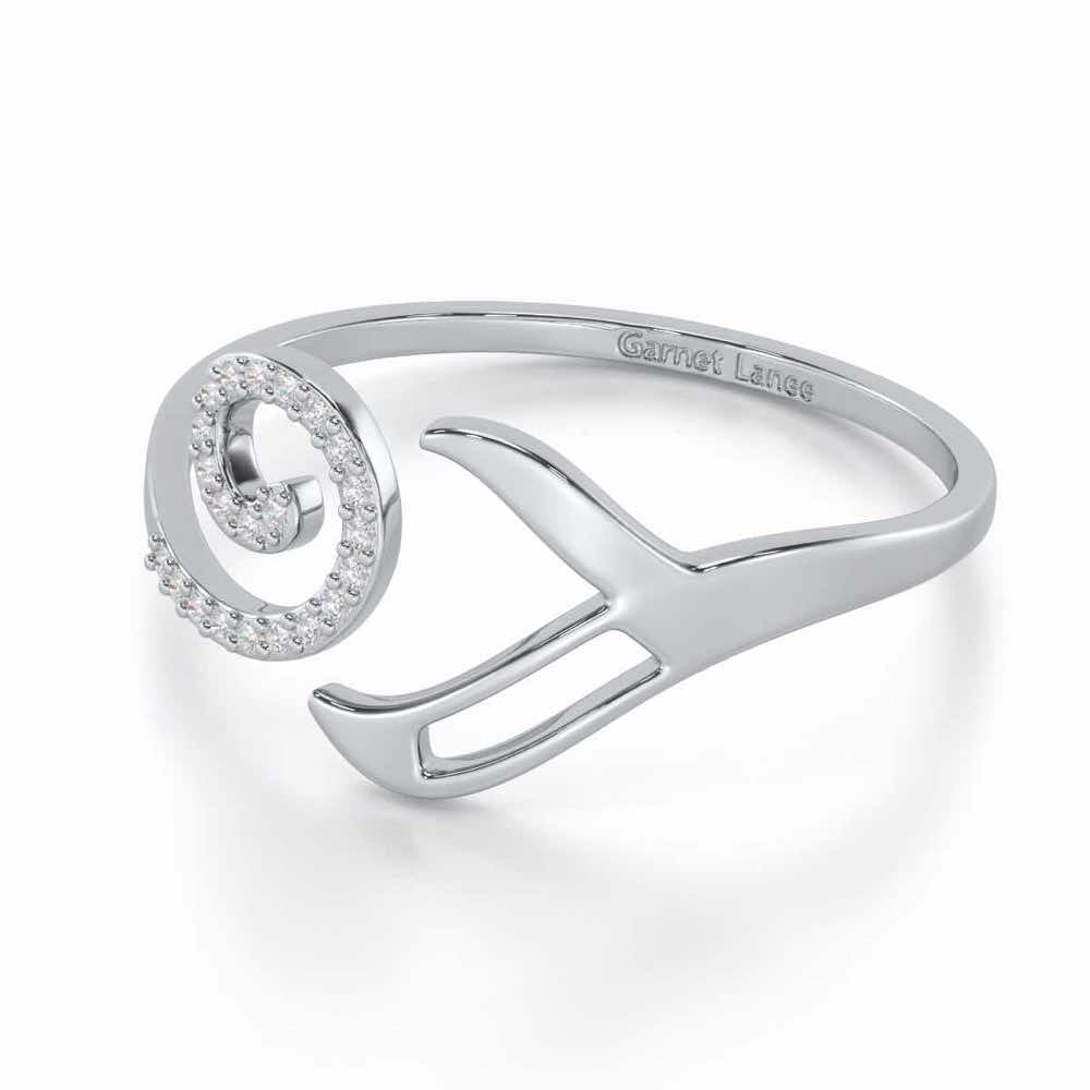 Scintillating Symphony Silver Ring - White Gold - Image 2