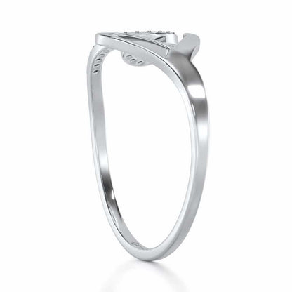 Scintillating Symphony Silver Ring - White Gold - Image 3
