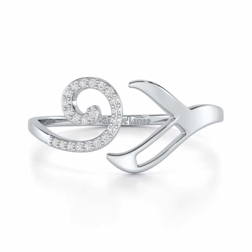Scintillating Symphony Silver Ring - White Gold - Image 4