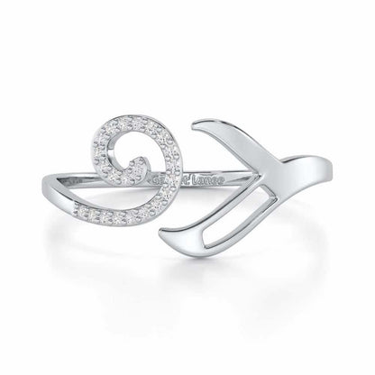 Scintillating Symphony Silver Ring - White Gold - Image 4