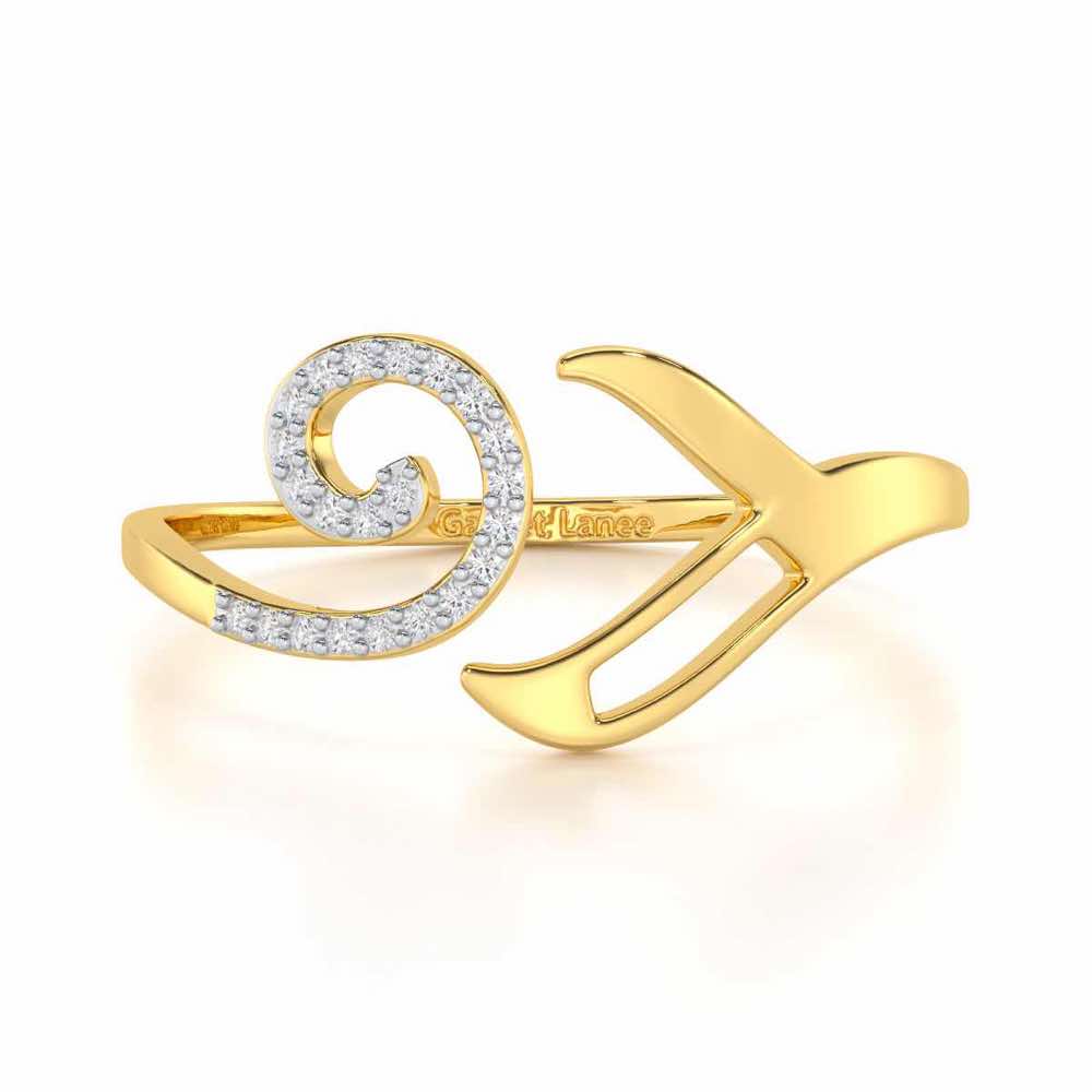 Scintillating Symphony Silver Ring - Yellow Gold - Image 4