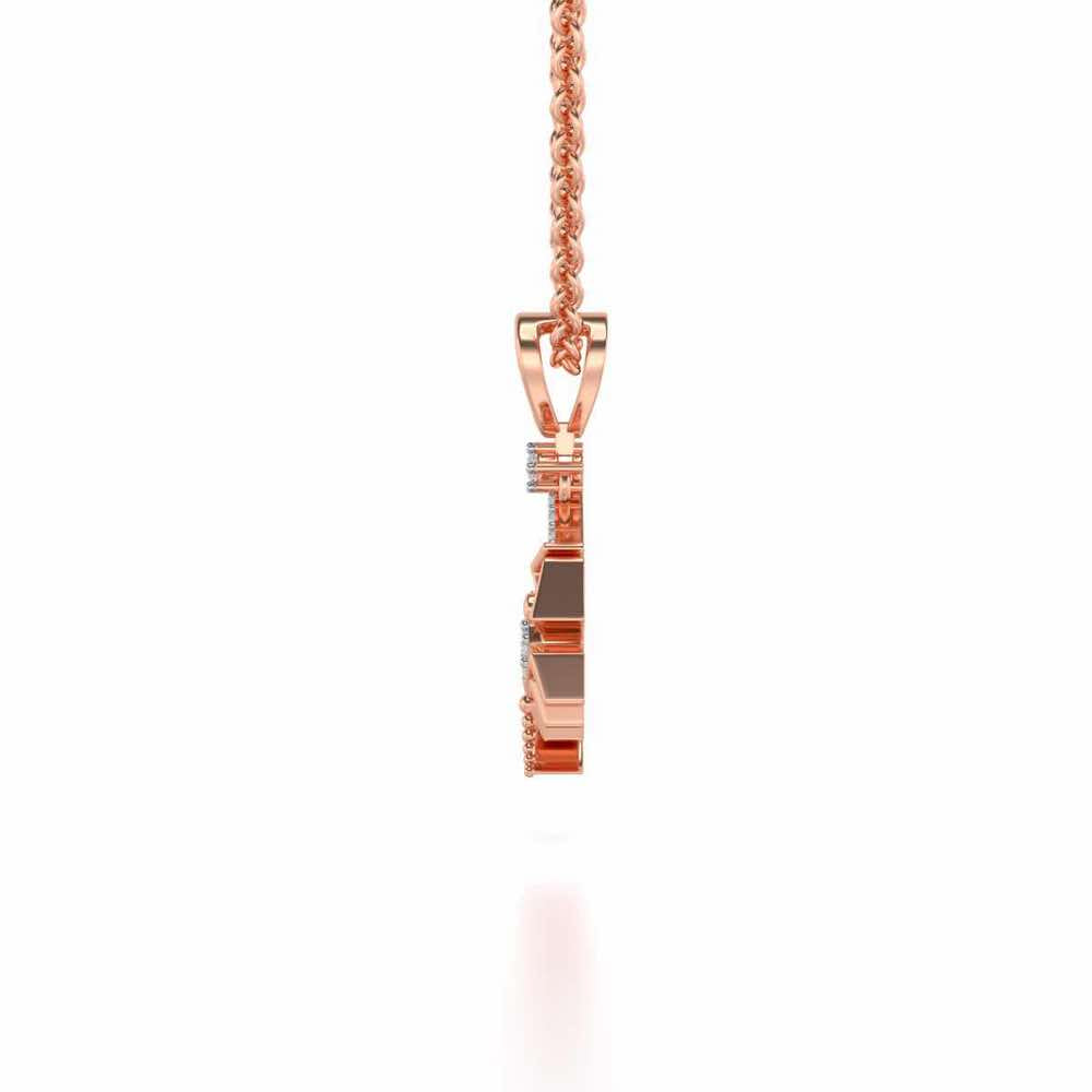 Scorpian Silver Pendant - Rose Gold - Image 4