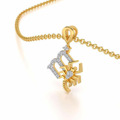 Scorpian Silver Pendant - Yellow Gold - Image 1