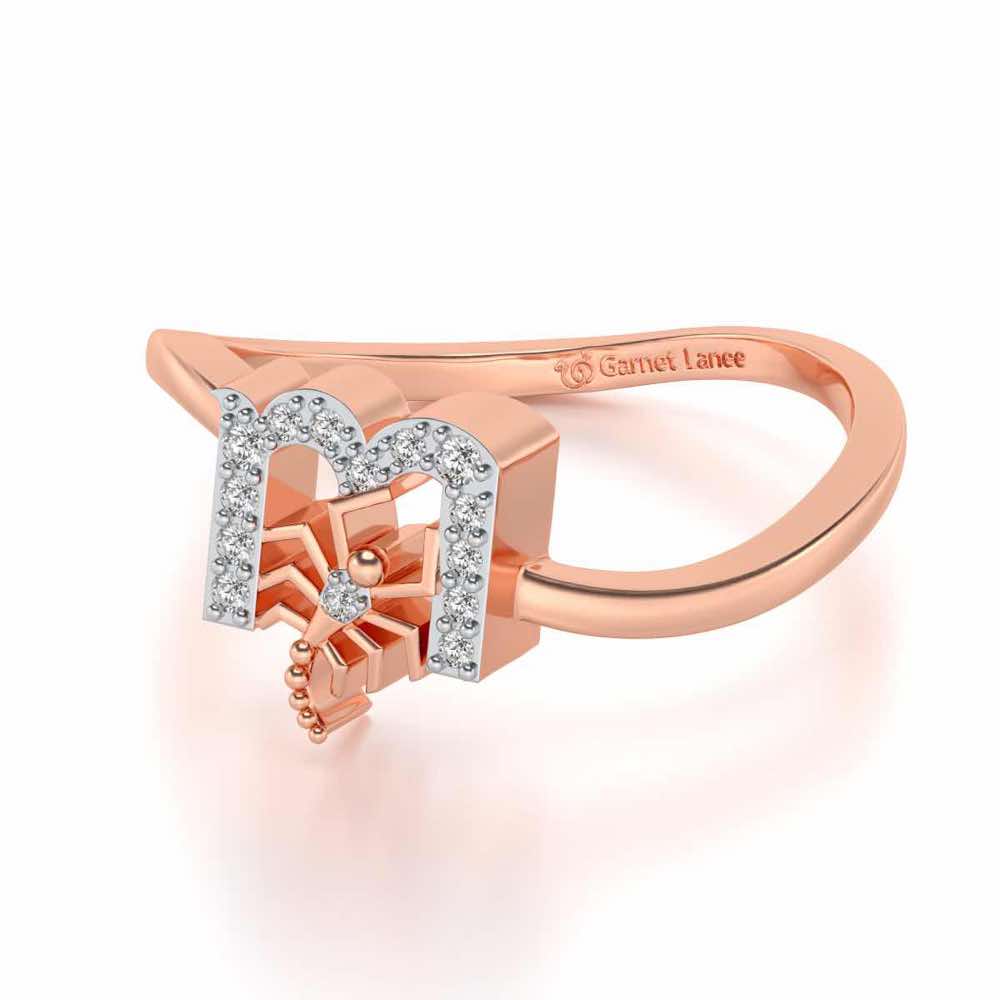 Scorpion Silver Ring - Rose Gold - Image 3
