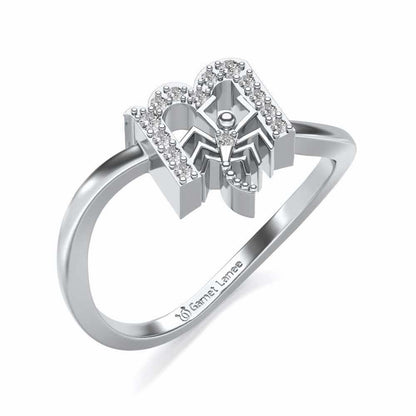 Scorpion Silver Ring - White Gold - Image 1