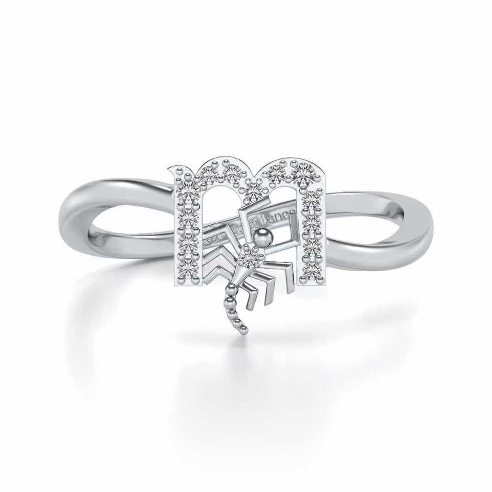 Scorpion Silver Ring - White Gold - Image 5