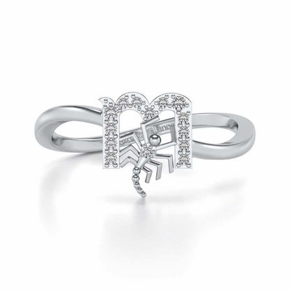 Scorpion Silver Ring - White Gold - Image 5