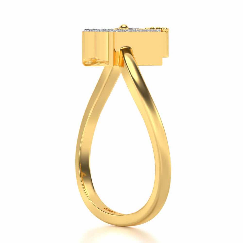 Scorpion Silver Ring - Yellow Gold - Image 4