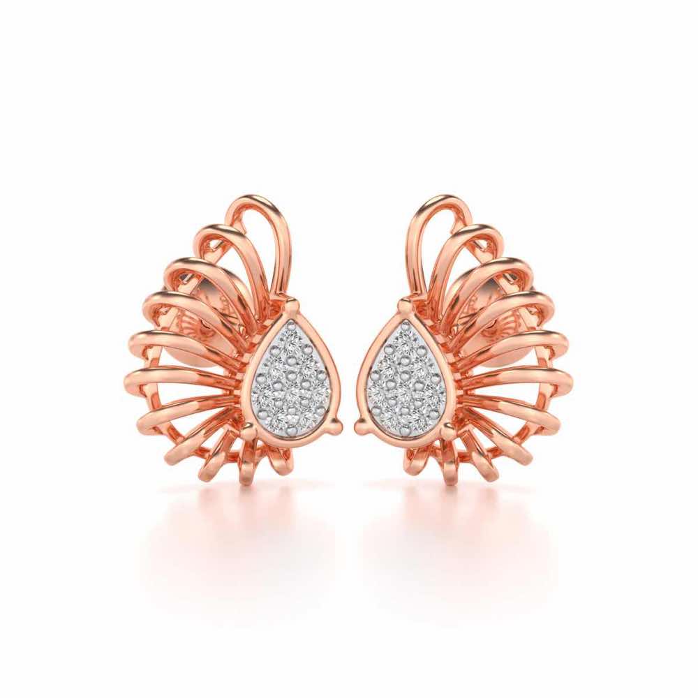 Seduisante Silver Studs - Rose Gold - Image 1