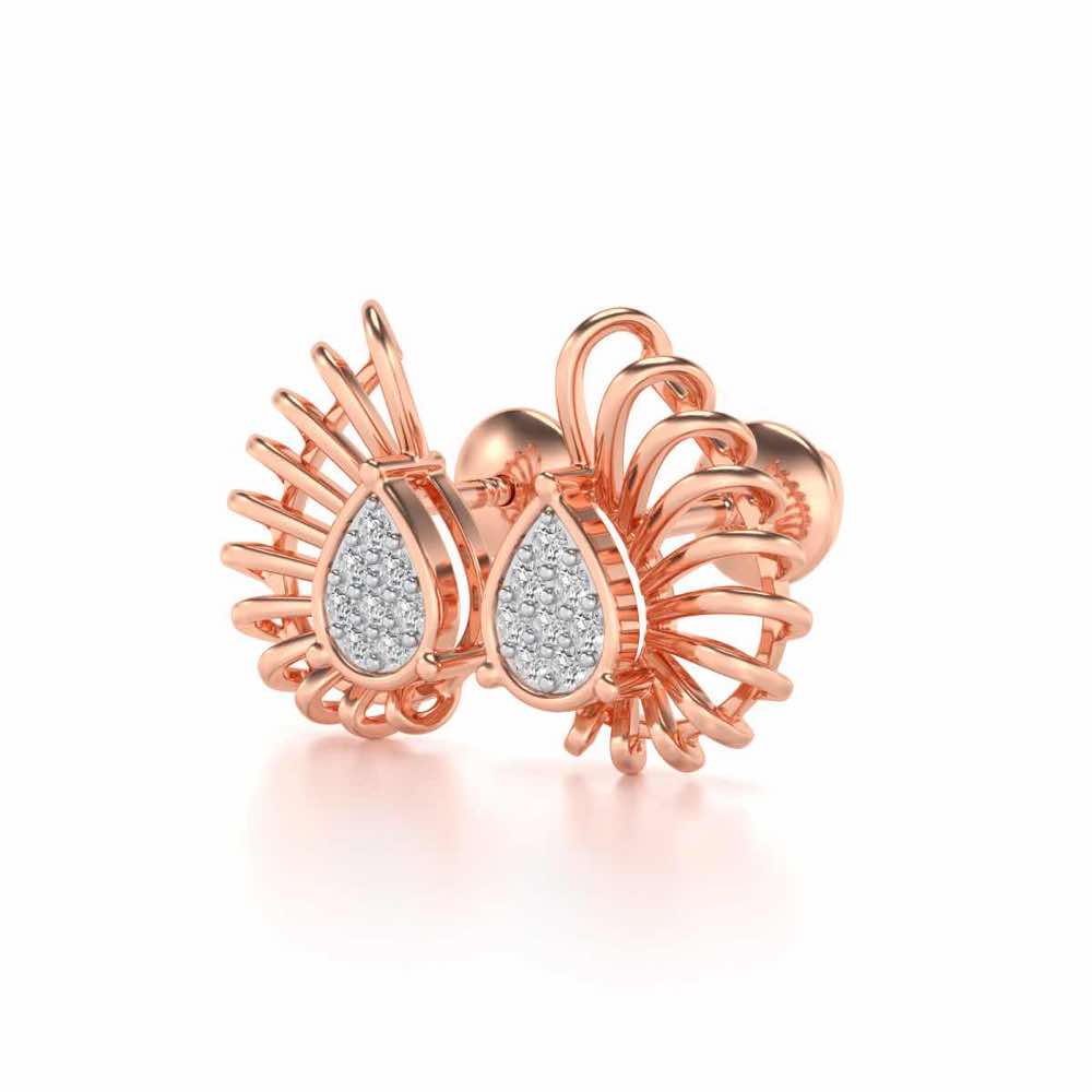 Seduisante Silver Studs - Rose Gold - Image 3
