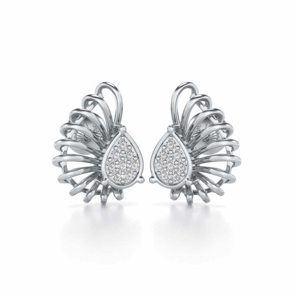 Seduisante Silver Studs - White Gold - Image 1