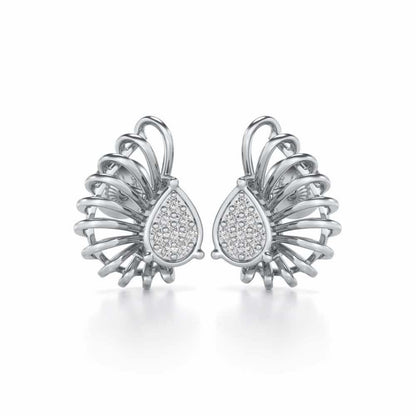 Seduisante Silver Studs - White Gold - Image 1