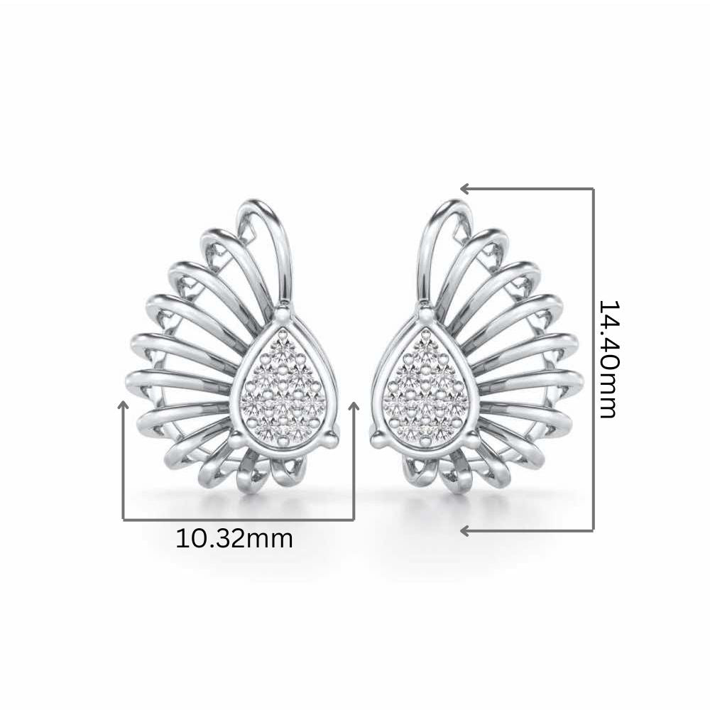 Seduisante Silver Studs - White Gold - Image 2